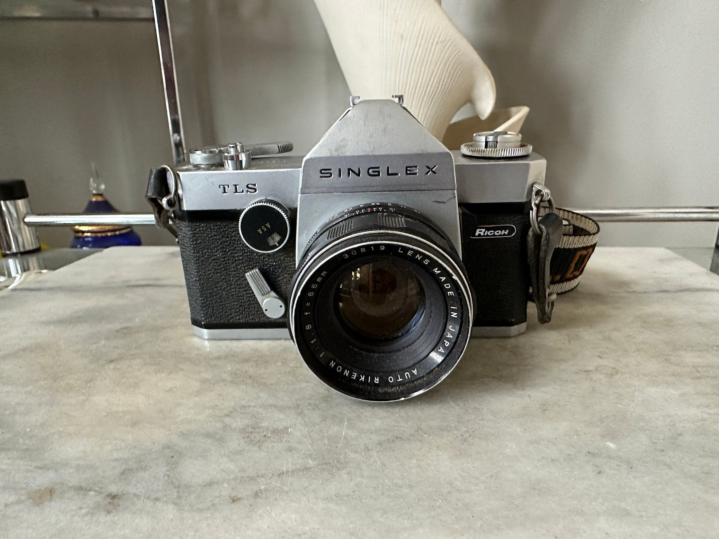 Ricoh Singlex TLS 35mm SLR Film Camera with 55mm 30819 Rikenon Lens