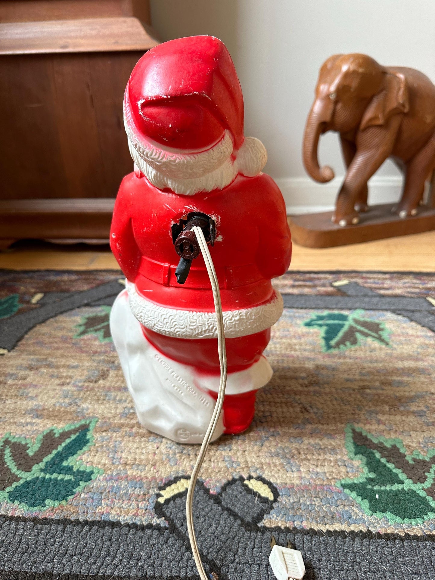 Vintage Empire Santa Blow Mold Santa/Blow Mold/Vintage Santa | Tabletop Santa Blowmold | 1968 | Working Light