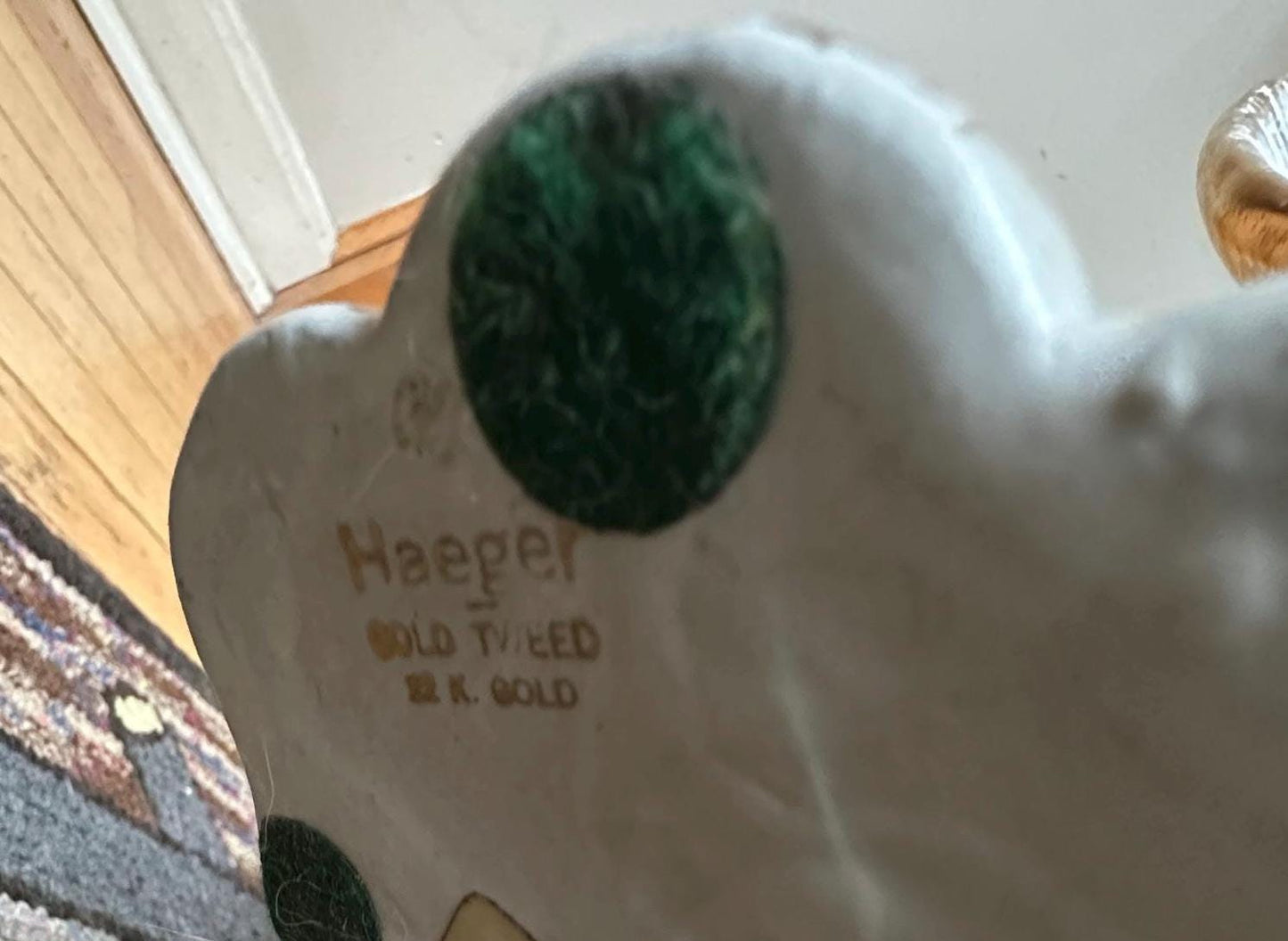 Haeger Elephant Planter | MCM Jumbo Haeger Elephant Planter | White and Gold 18” | USA Art Pottery