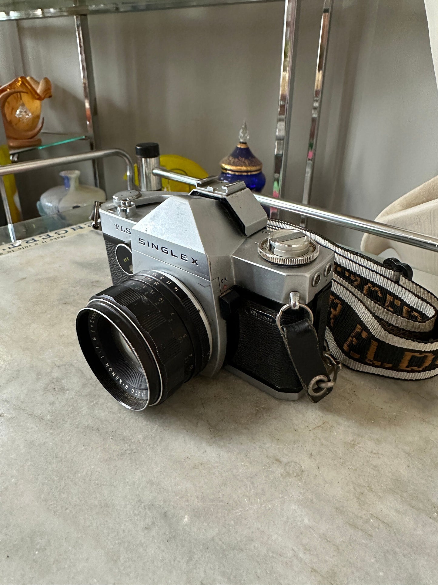 Ricoh Singlex TLS 35mm SLR Film Camera with 55mm 30819 Rikenon Lens