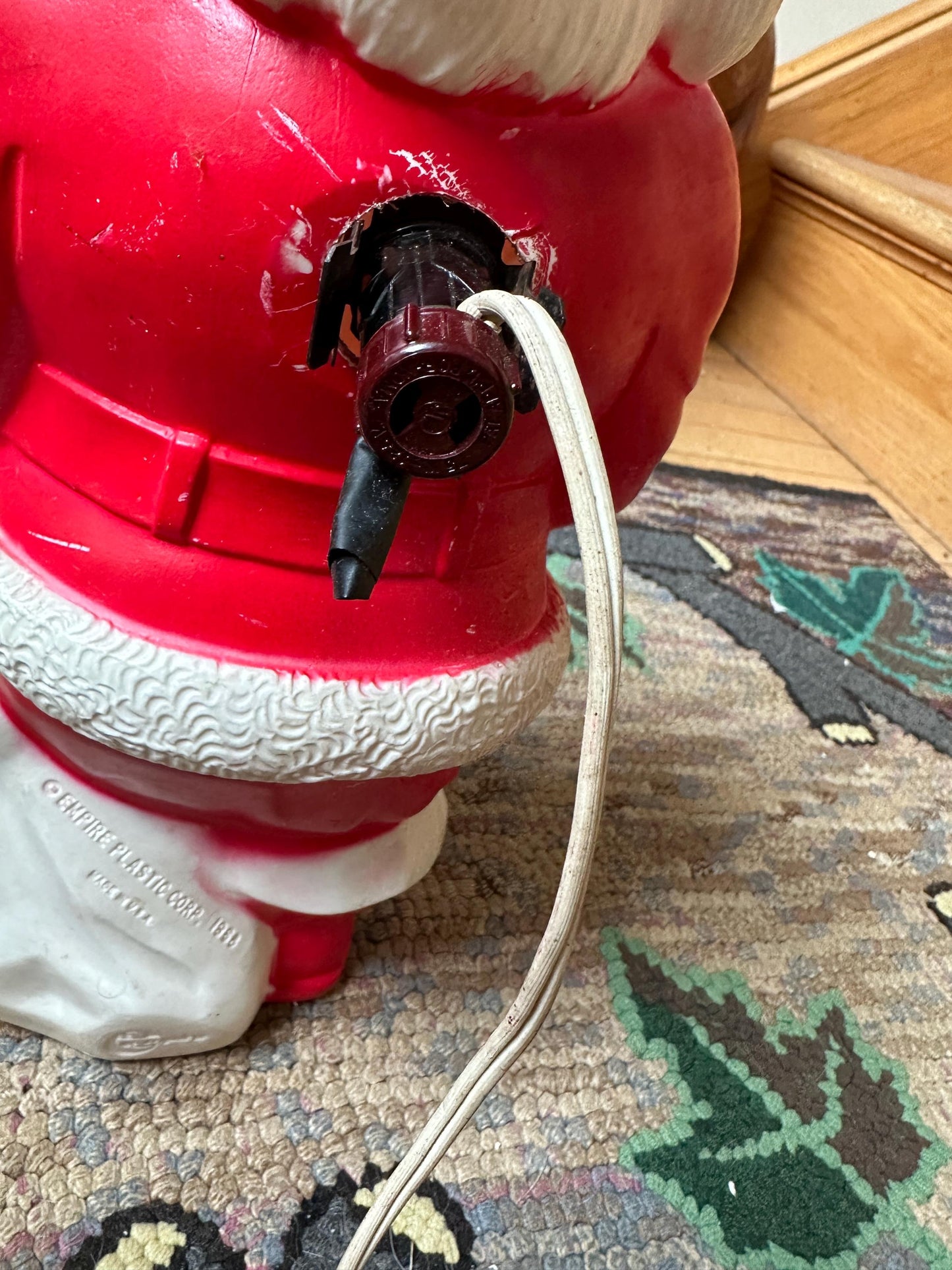 Vintage Empire Santa Blow Mold Santa/Blow Mold/Vintage Santa | Tabletop Santa Blowmold | 1968 | Working Light