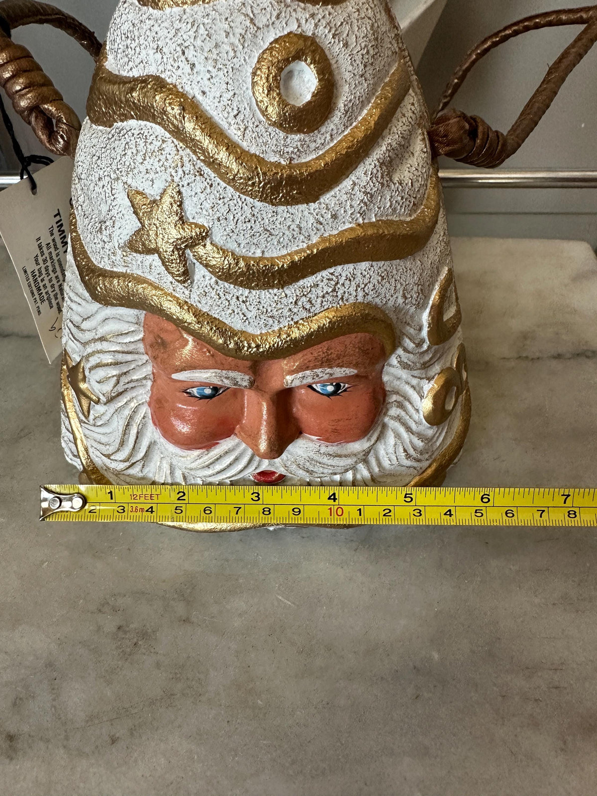 Timmy Woods Santa Acacia Wood Bag Vintage, new, adorable
