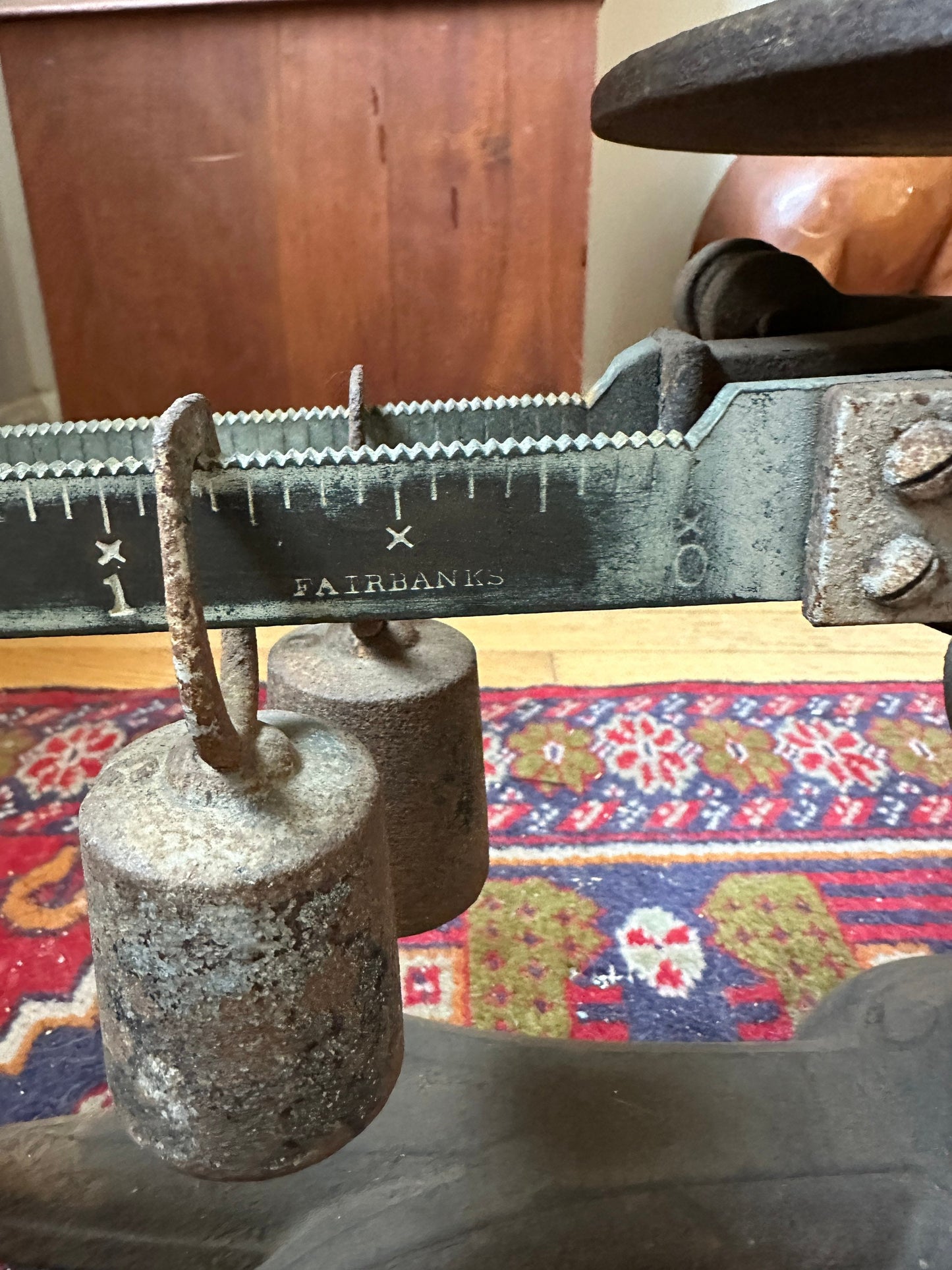 Antique Fairbanks Cast Iron Scale: Crows Foot Design, Farmhouse Decor