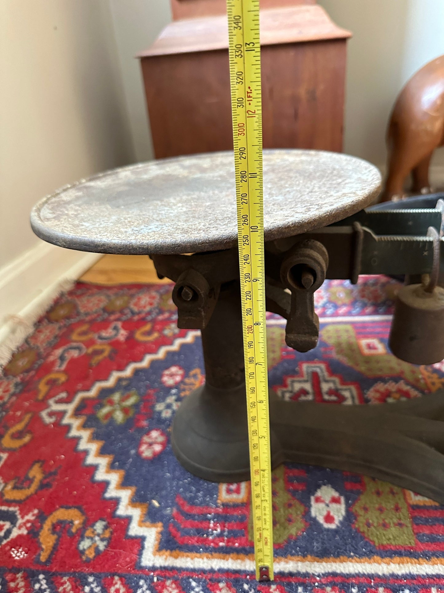 Antique Fairbanks Cast Iron Scale: Crows Foot Design, Farmhouse Decor