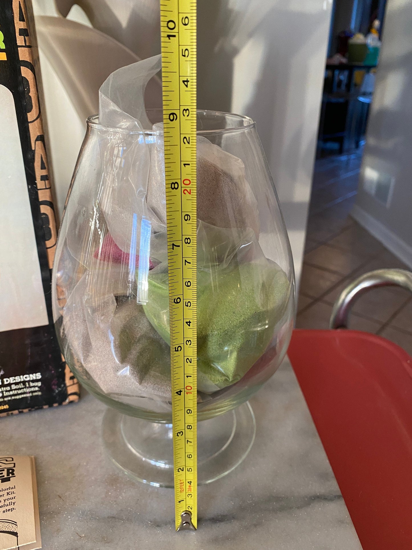 70s Vintage Sand Art Planter Kit: Leonard Creations, Made in USA