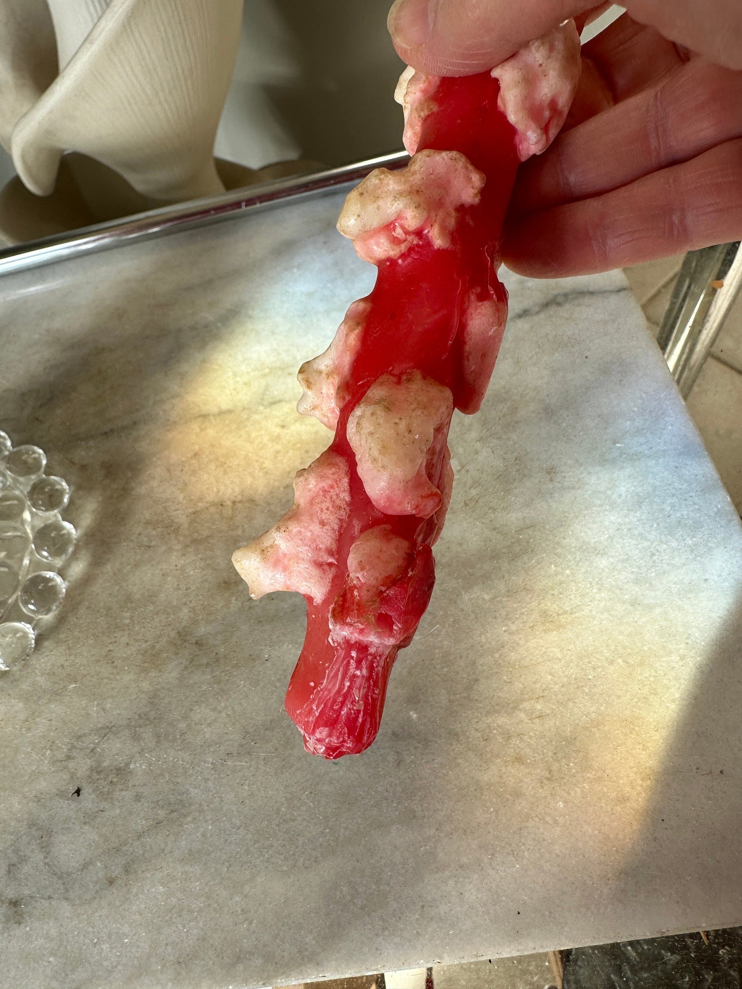 Vintage Penn Wax Christmas Candles: Red Taper Set in Original Box