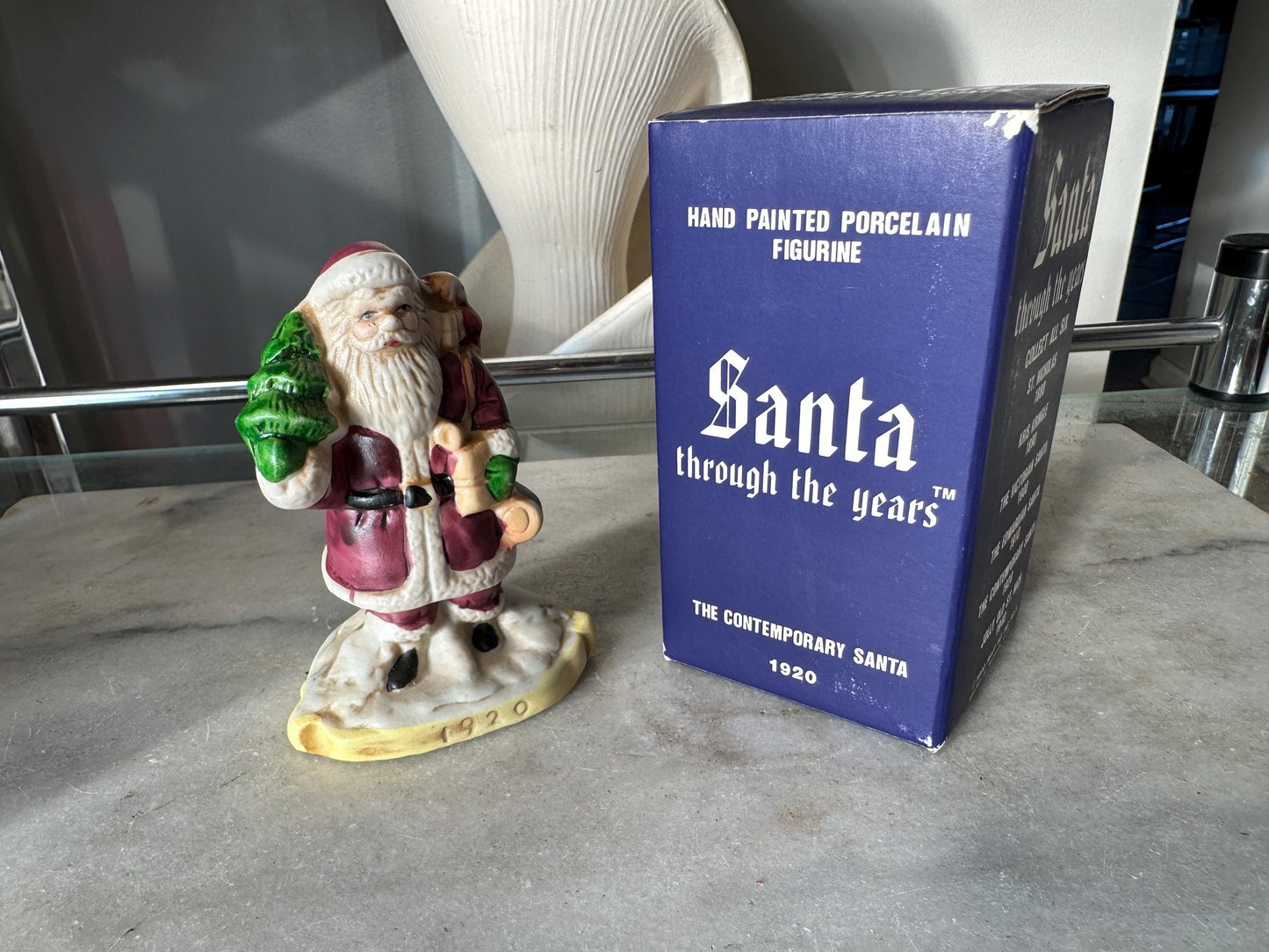 Vintage Santa Figurines Set: RSVP International, 1880-1940, Boxed