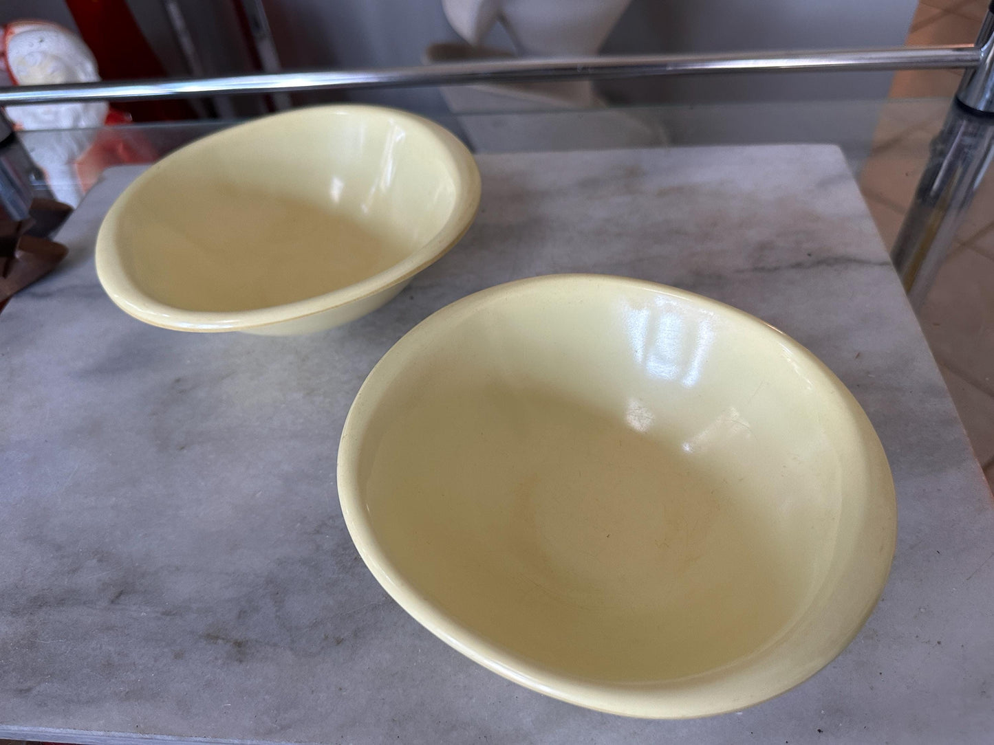 Vintage BOONTON WARE Melamine Cereal Bowl 1307-12, White - Set of 2