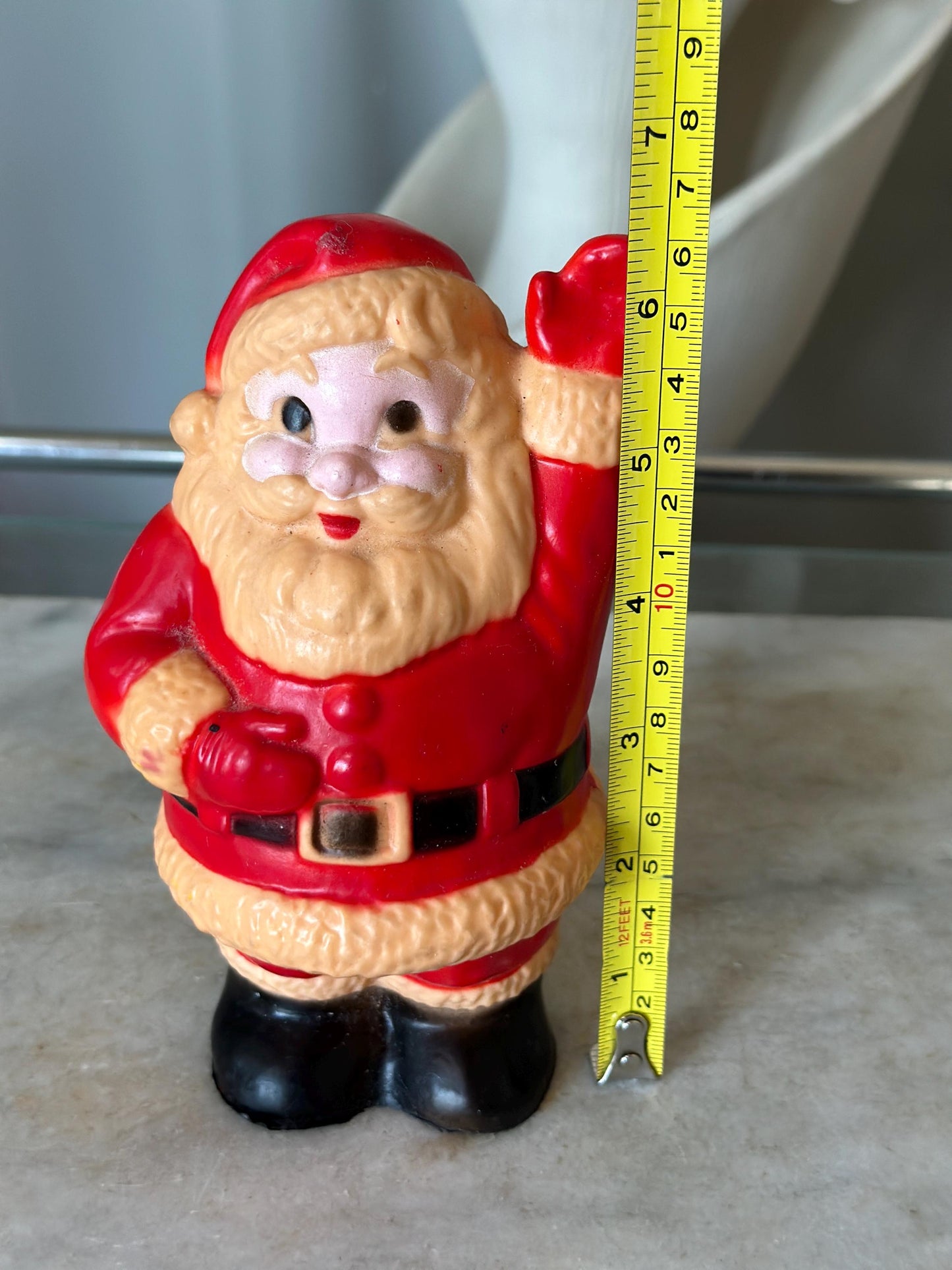 Kitschy Vintage Santa Squeak Toy, Sanitoy Co. of NY Collectible