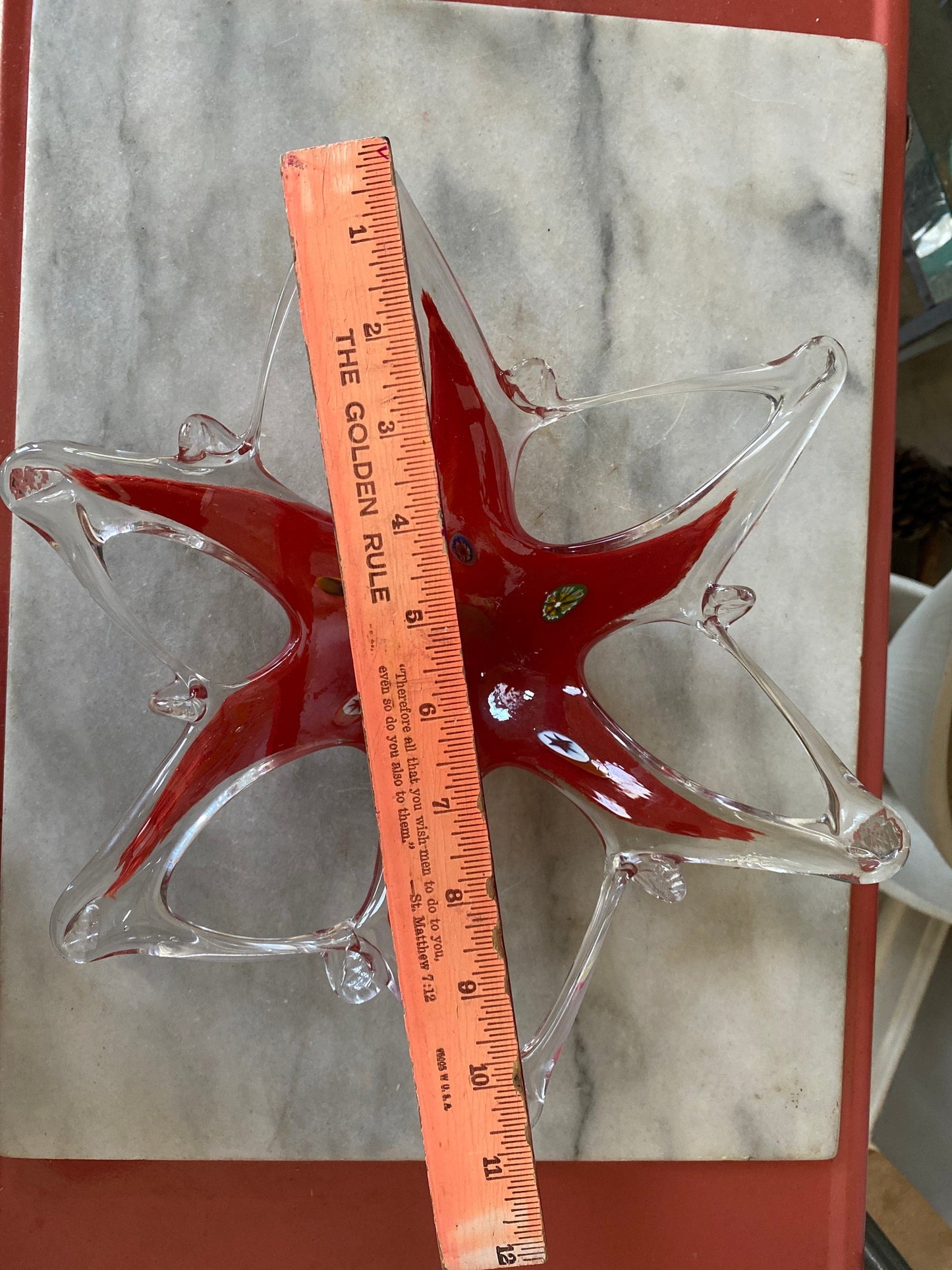 Millefiori Art Glass Bowl | Mid-Century Murano Style Centerpiece