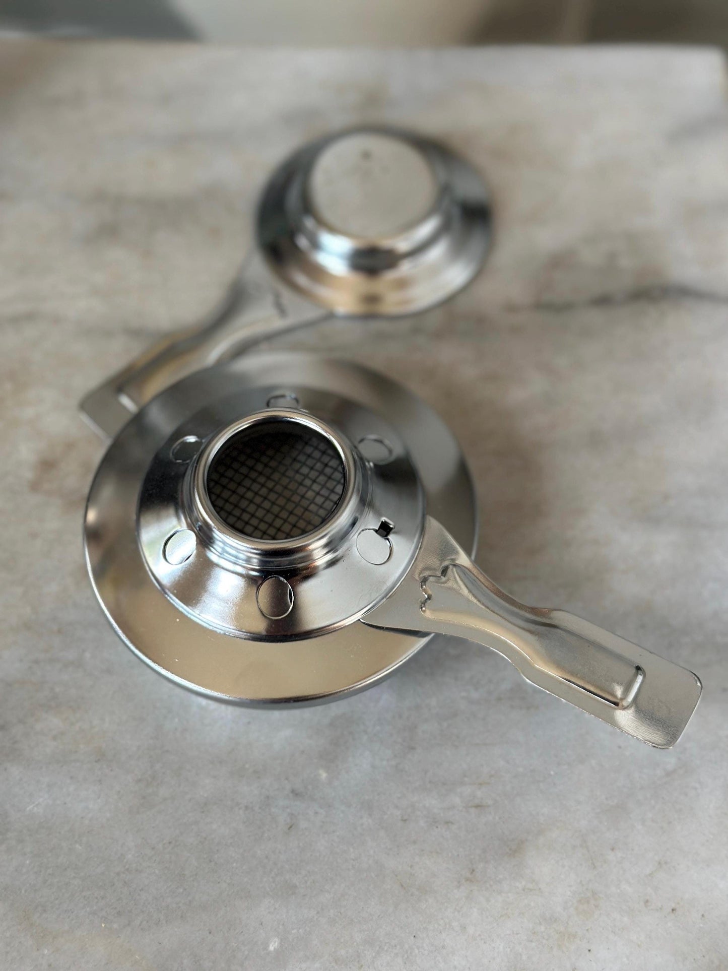 Vintage Chrome Stainless Steel Fondue Set: Otagiri Forks, Propane Burner