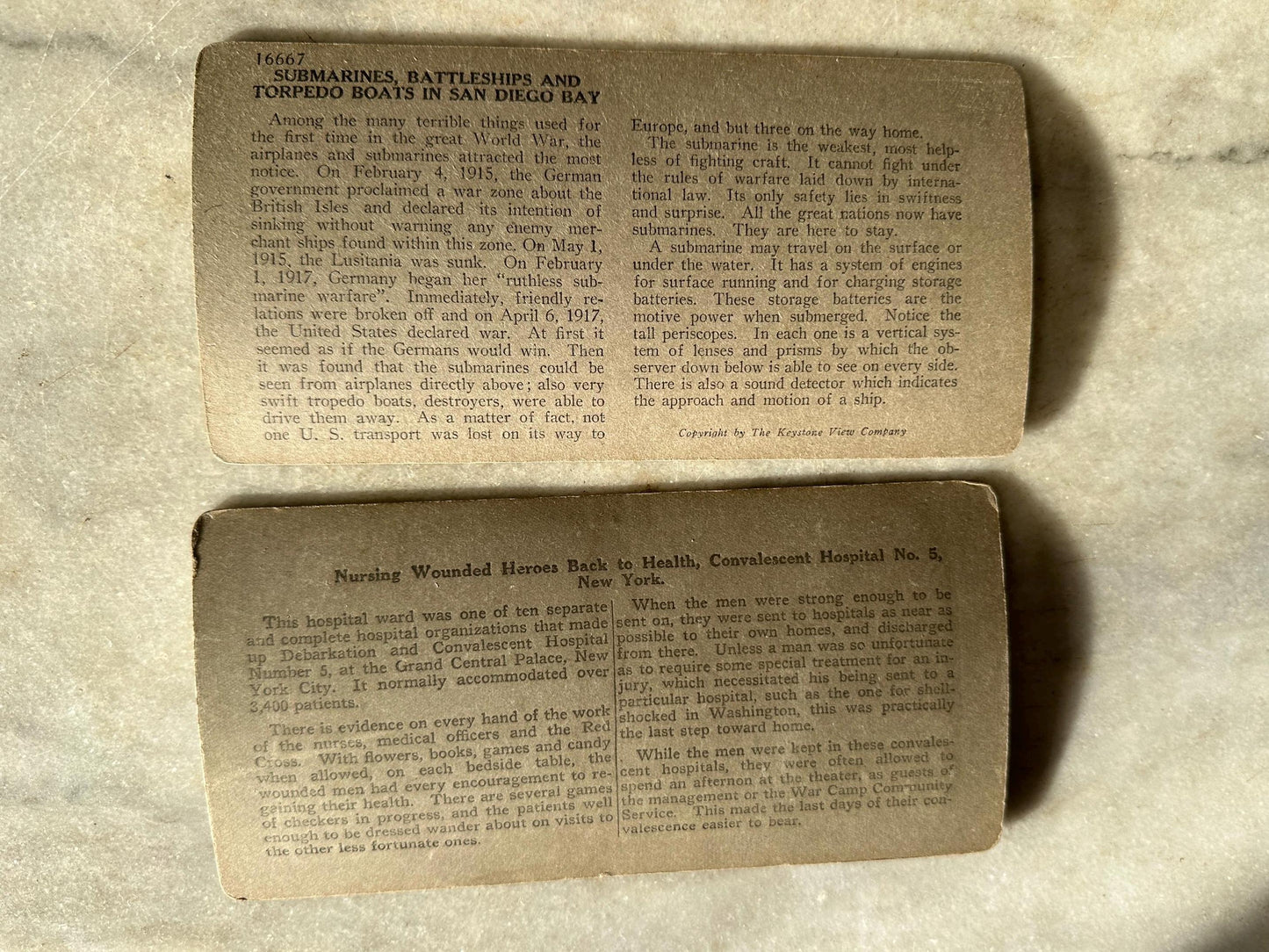 Antique Set of Ten (10) 1900s Keystone Stereoviews WWI War Images