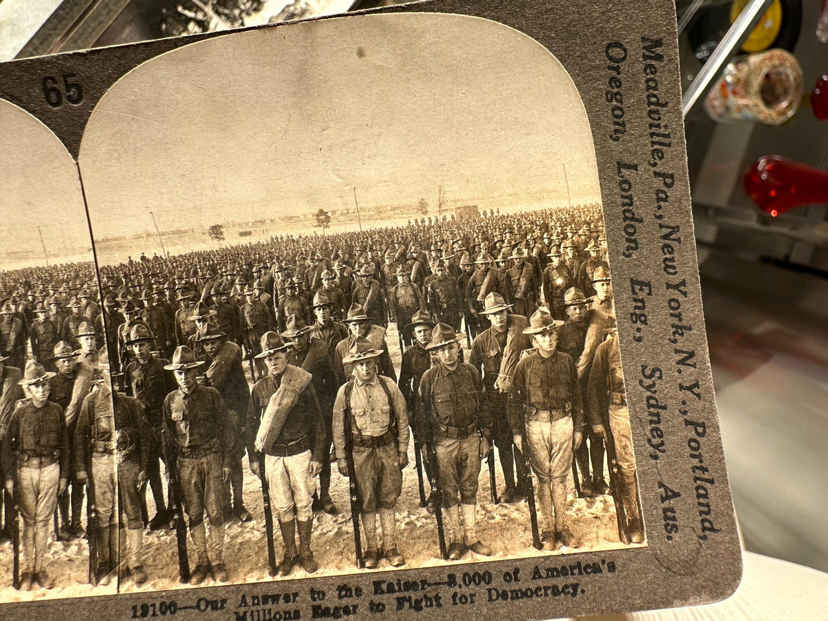 Antique Set of Ten (10) 1900s Keystone Stereoviews WWI War Images