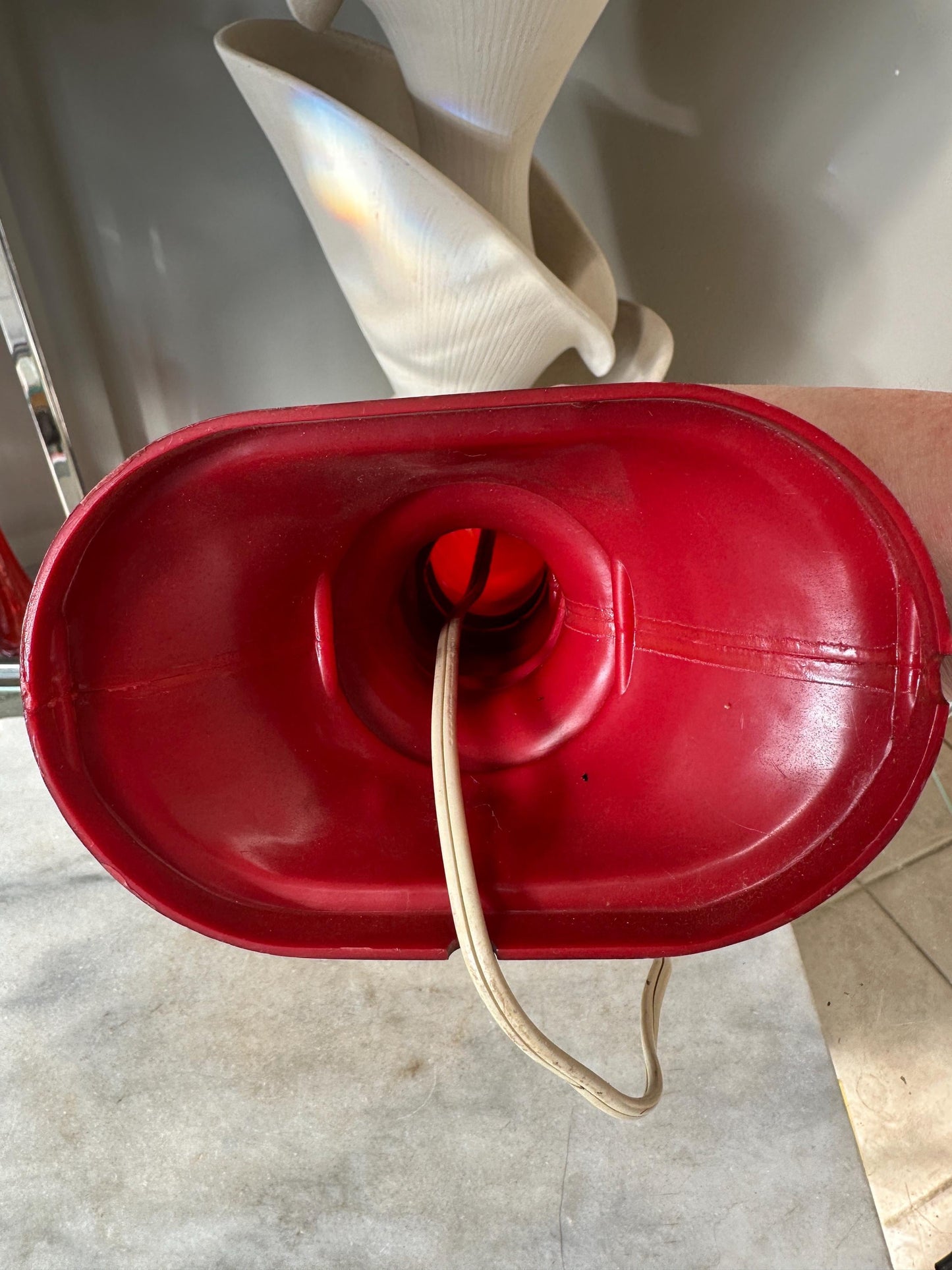 Vintage Union Products Blow Blo Mold Candle 13” Tall Christmas Flame Halloween