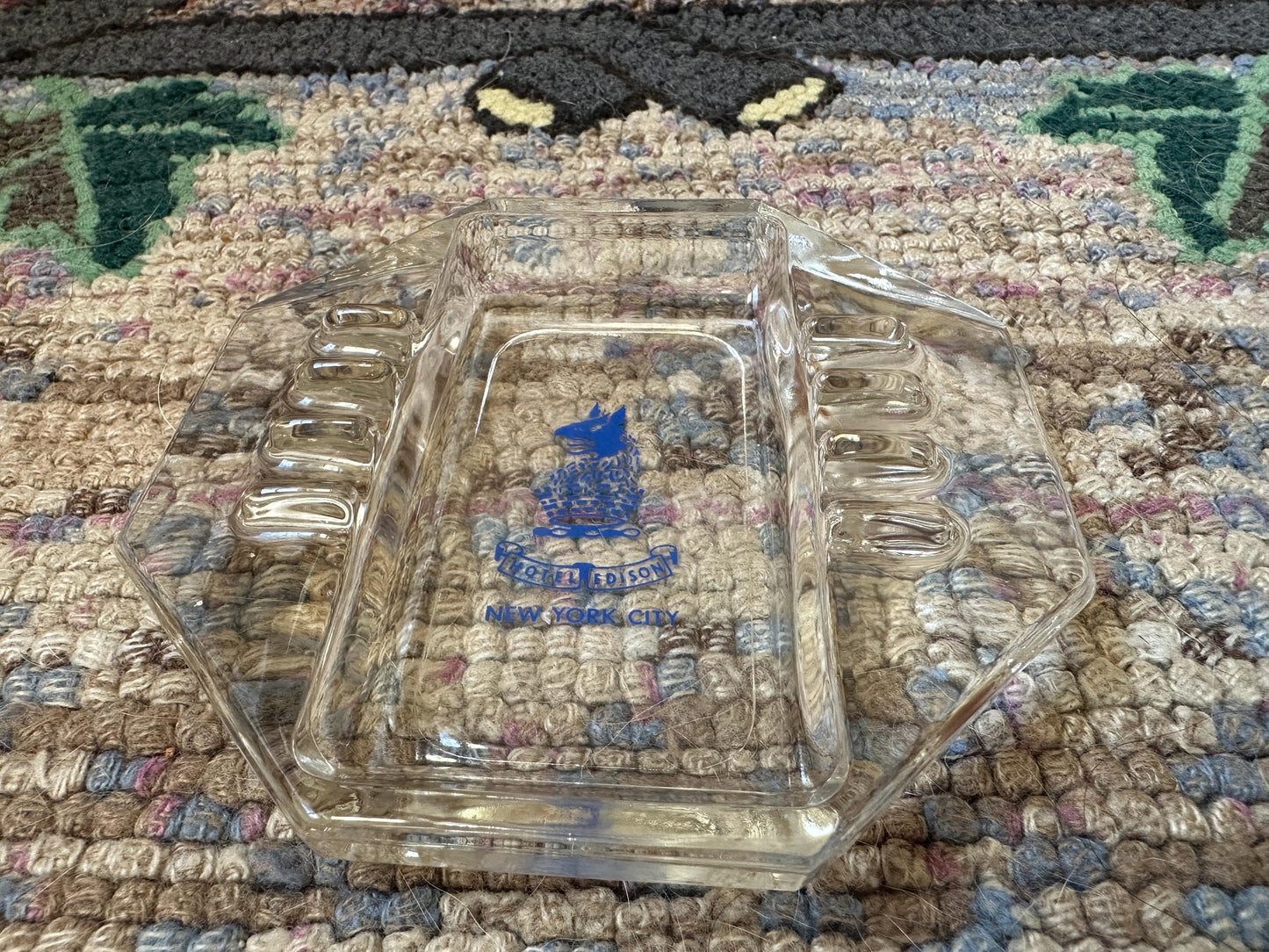 Vintage Hotel Edison Ashtray: Mid-Century NYC Memorabilia