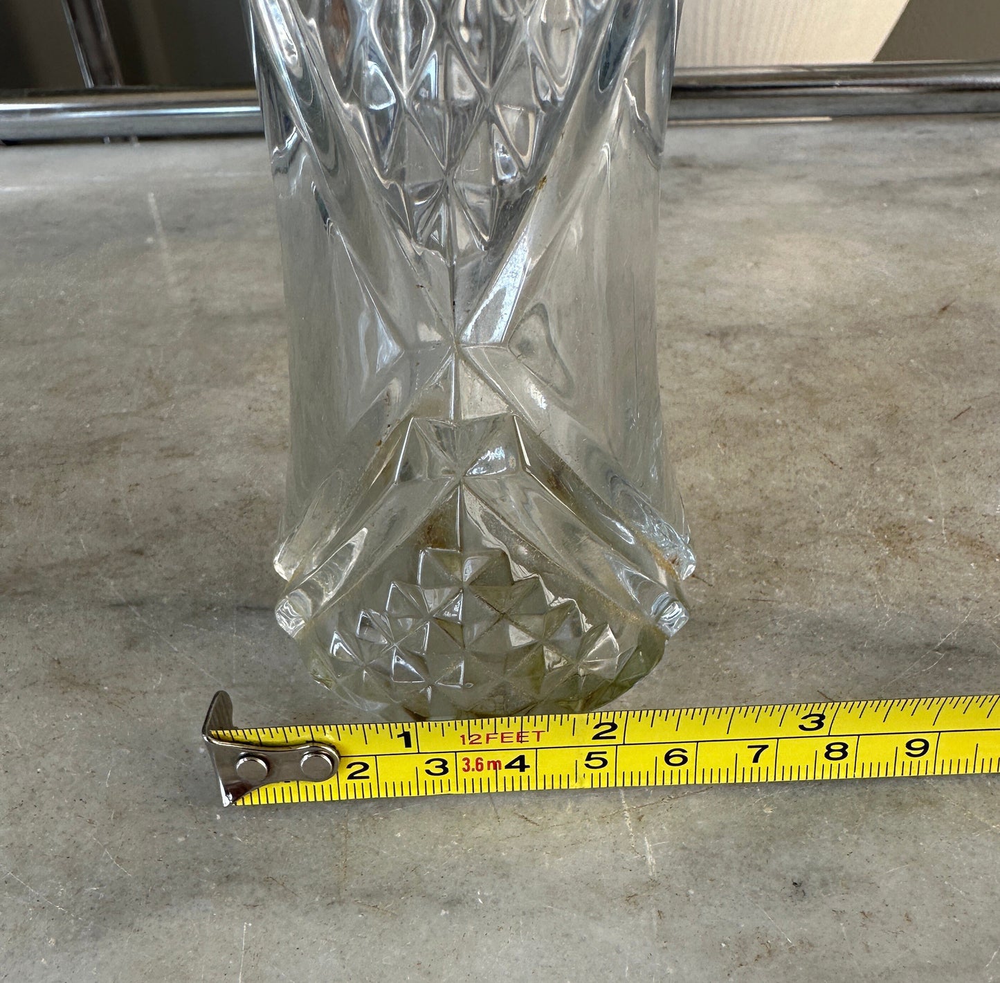 Vintage Perfume Bottle With Prism Stopper Gorgeous Display Exceptional Gift