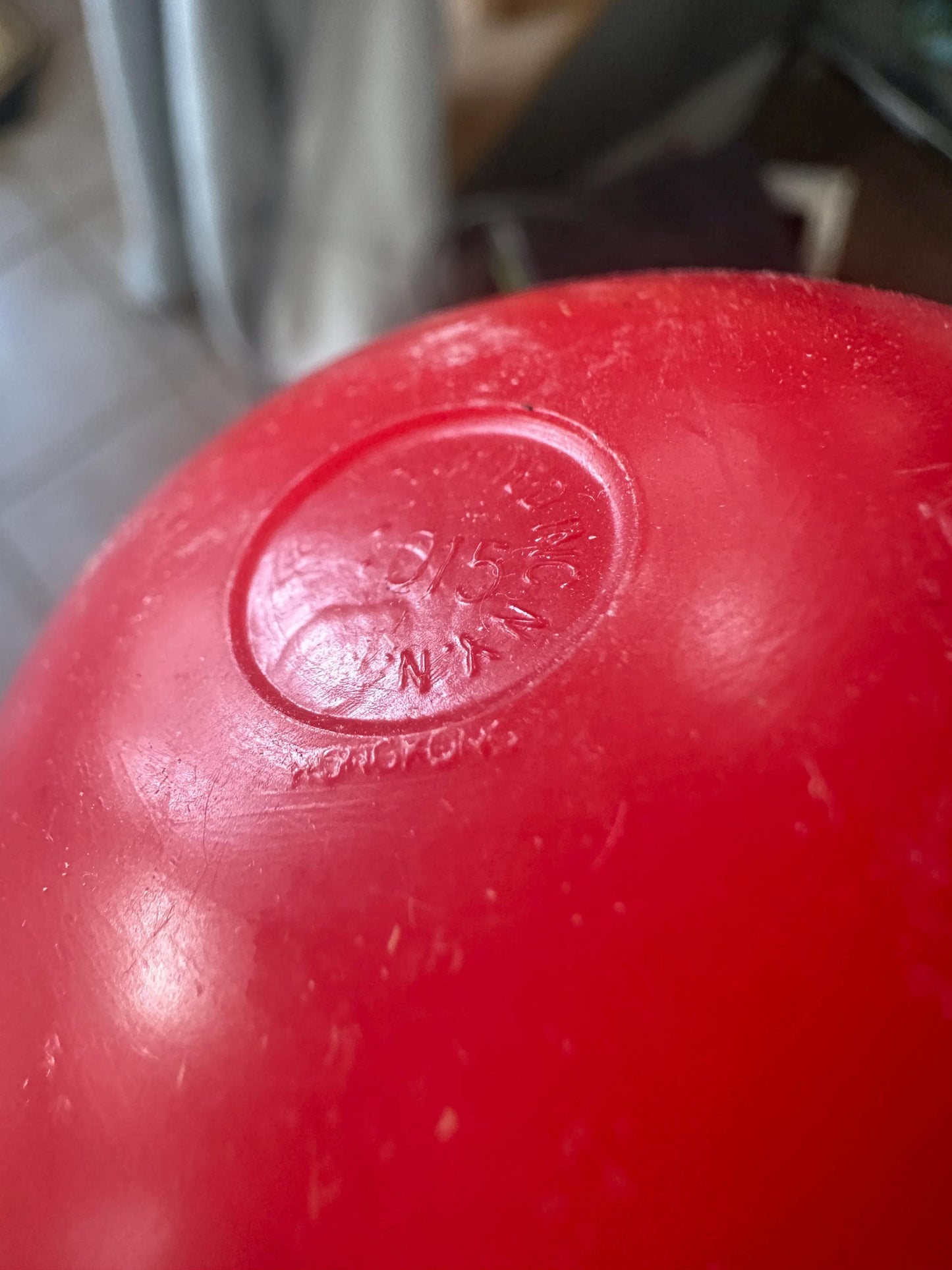 Vintage Fun World Christmas Roly Poly Santa Claus w/ Chime Bell Inside, Kitschmas