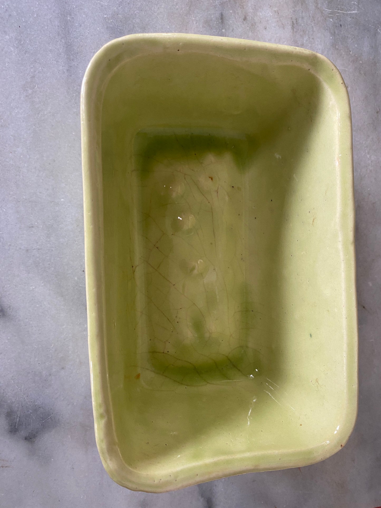 Two Vintage USA Pottery Planters | Upco Planter in Green | Cookson Pottery CP 316 in Lime Green