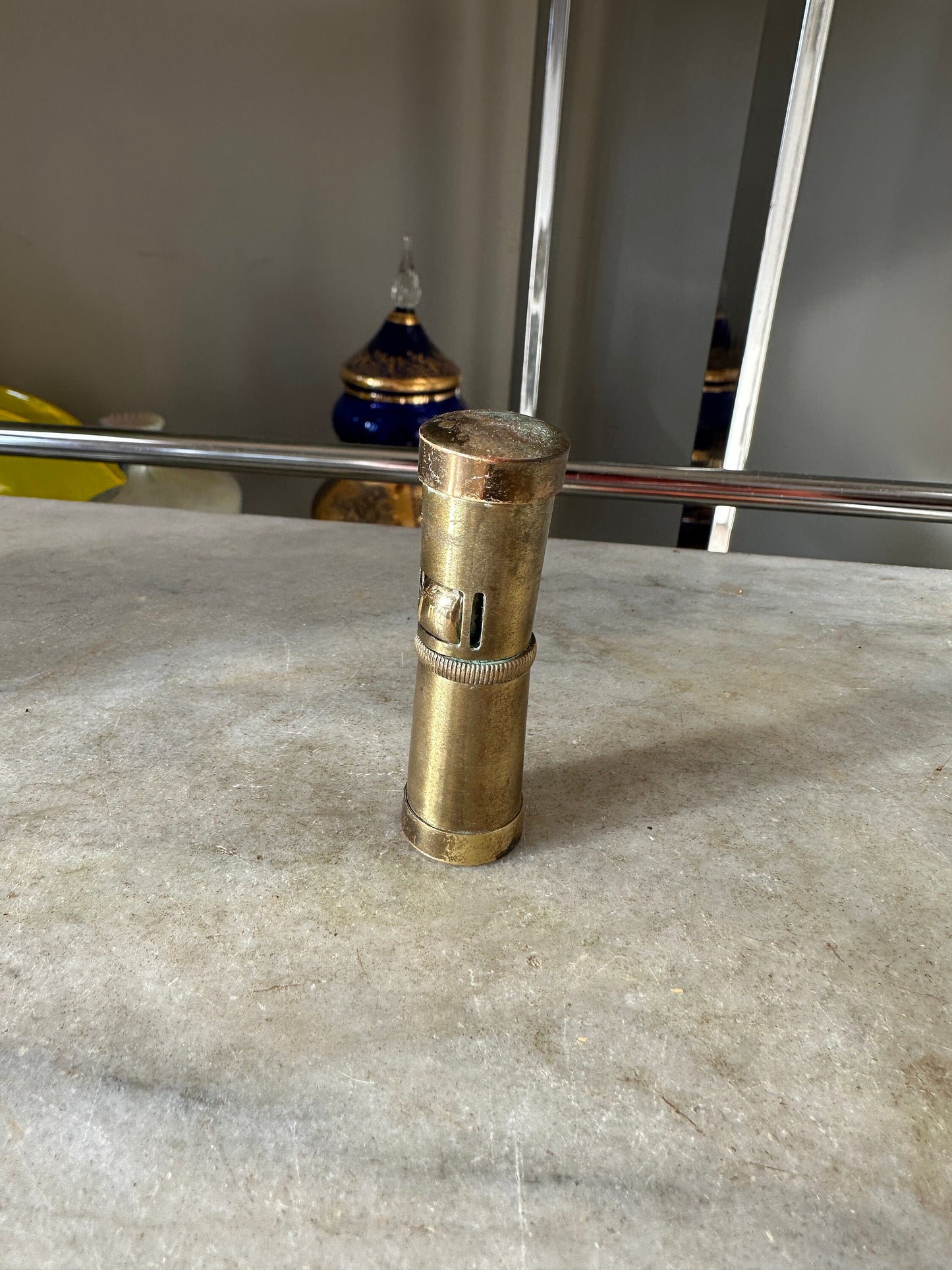 Vintage Unique Brass Sports Lighter | Vintage Tobacciana