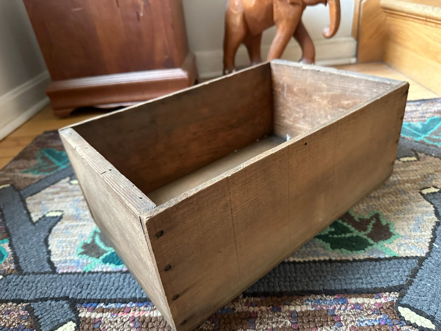 Early Vintage Advertising Wooden Box Crate Santa Clara Prunes