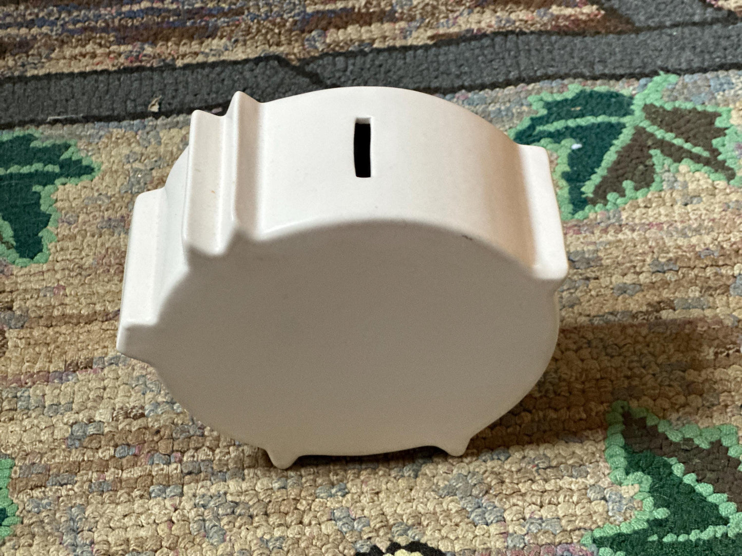 UMBRA loft Ceramic Piggy Bank Pale Pink designed by Paul Rowe & Matt Carr