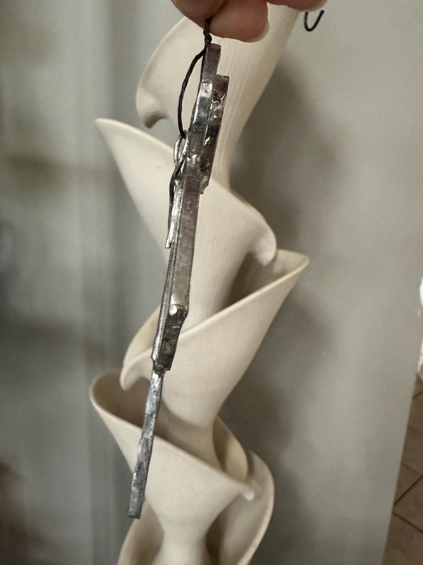 Vintage Stained Glass Christmas Ornaments – Set of 3 Angels & Candle