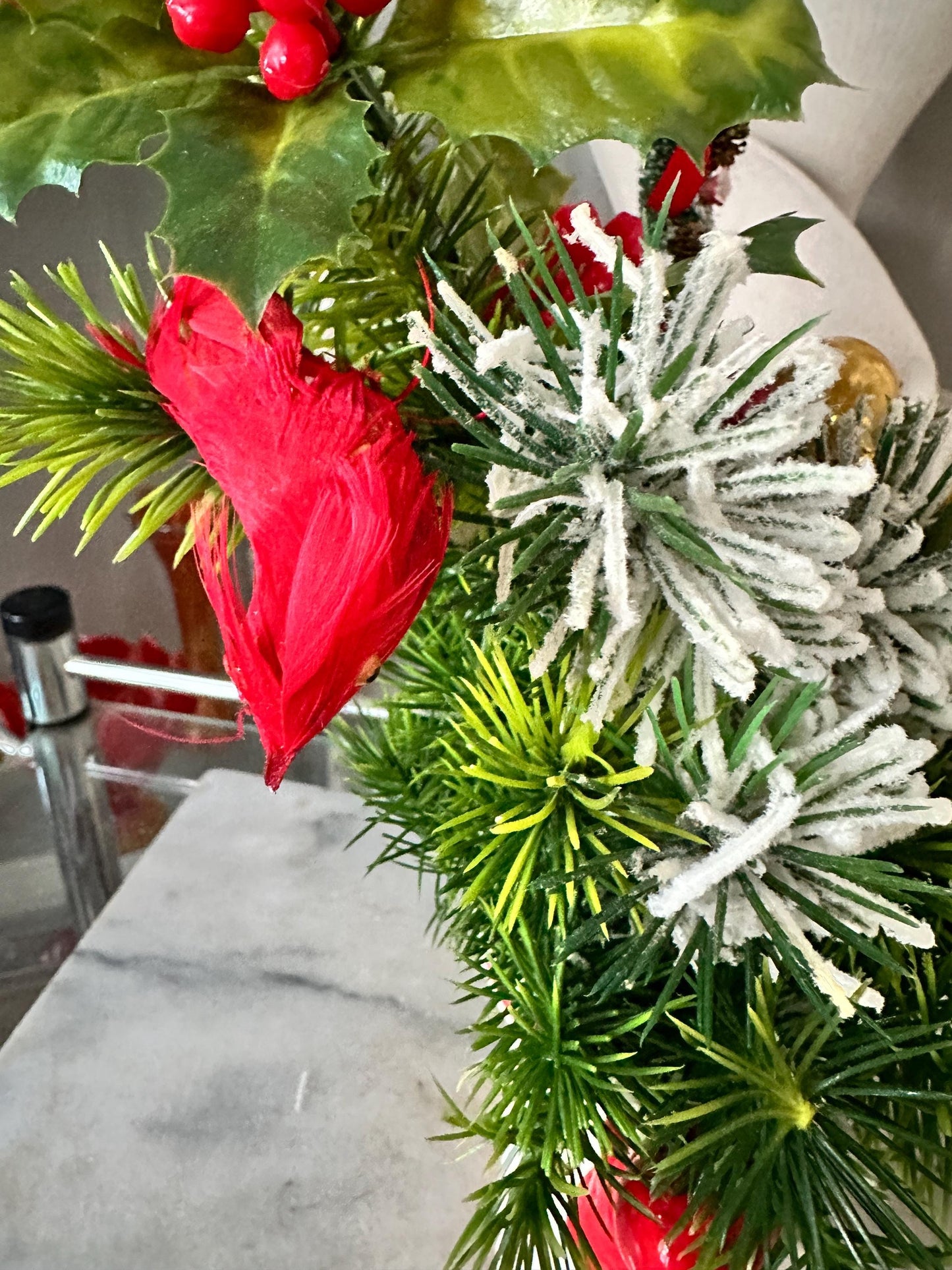 Vintage Santa Boot Planter | 1960s Ceramic Christmas Decor