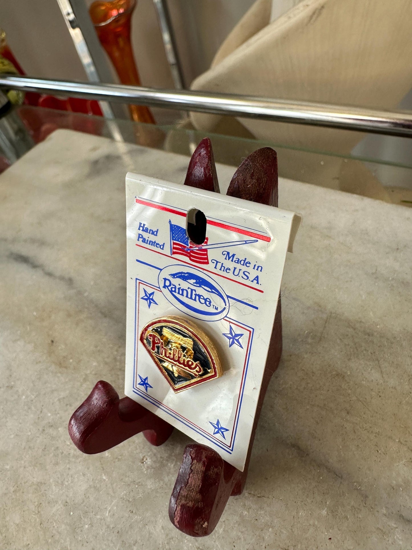 Vintage Phillies Enamel Lapel Pin – Raintree MLB Baseball Collectible