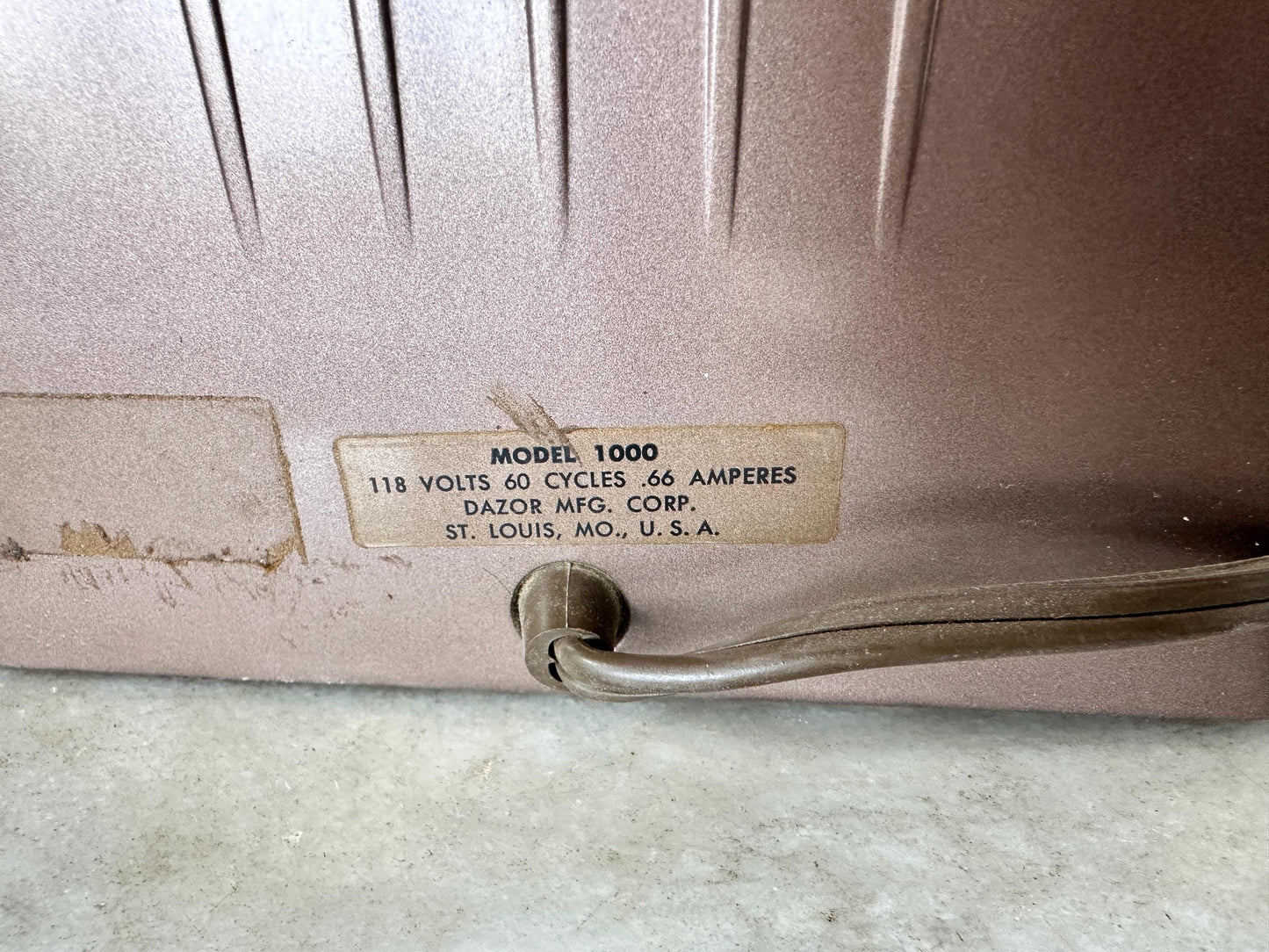 Vintage 1950s Dazor Gooseneck Desk Lamp – Mid Century Industrial Task Light