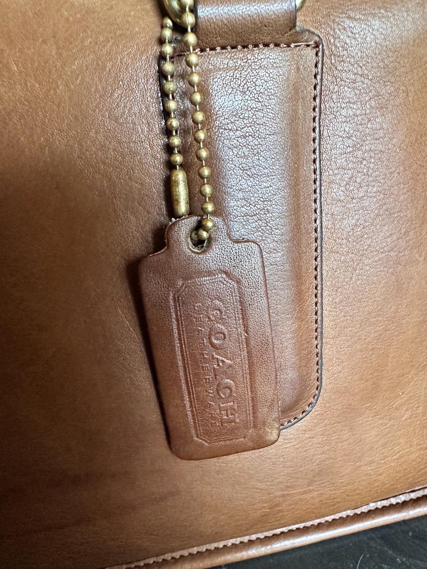 Bonnie Cashin Coach Slim Satchel | Vintage Glove-Tanned Leather Handbag 282-8916