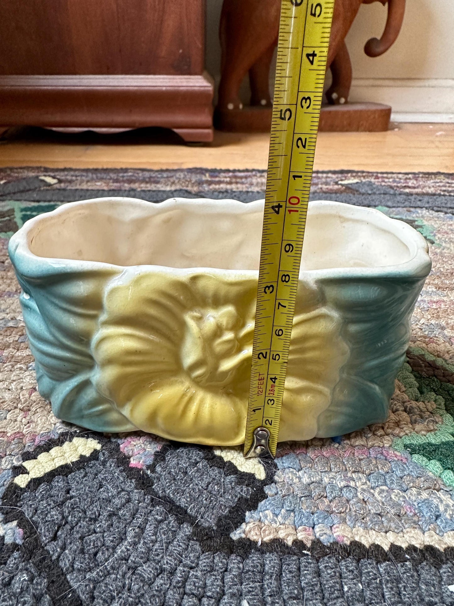 Vintage Royal Copley Ceramic Planter | Royal Copely Magnolia Planter | 1940s USA Pottery