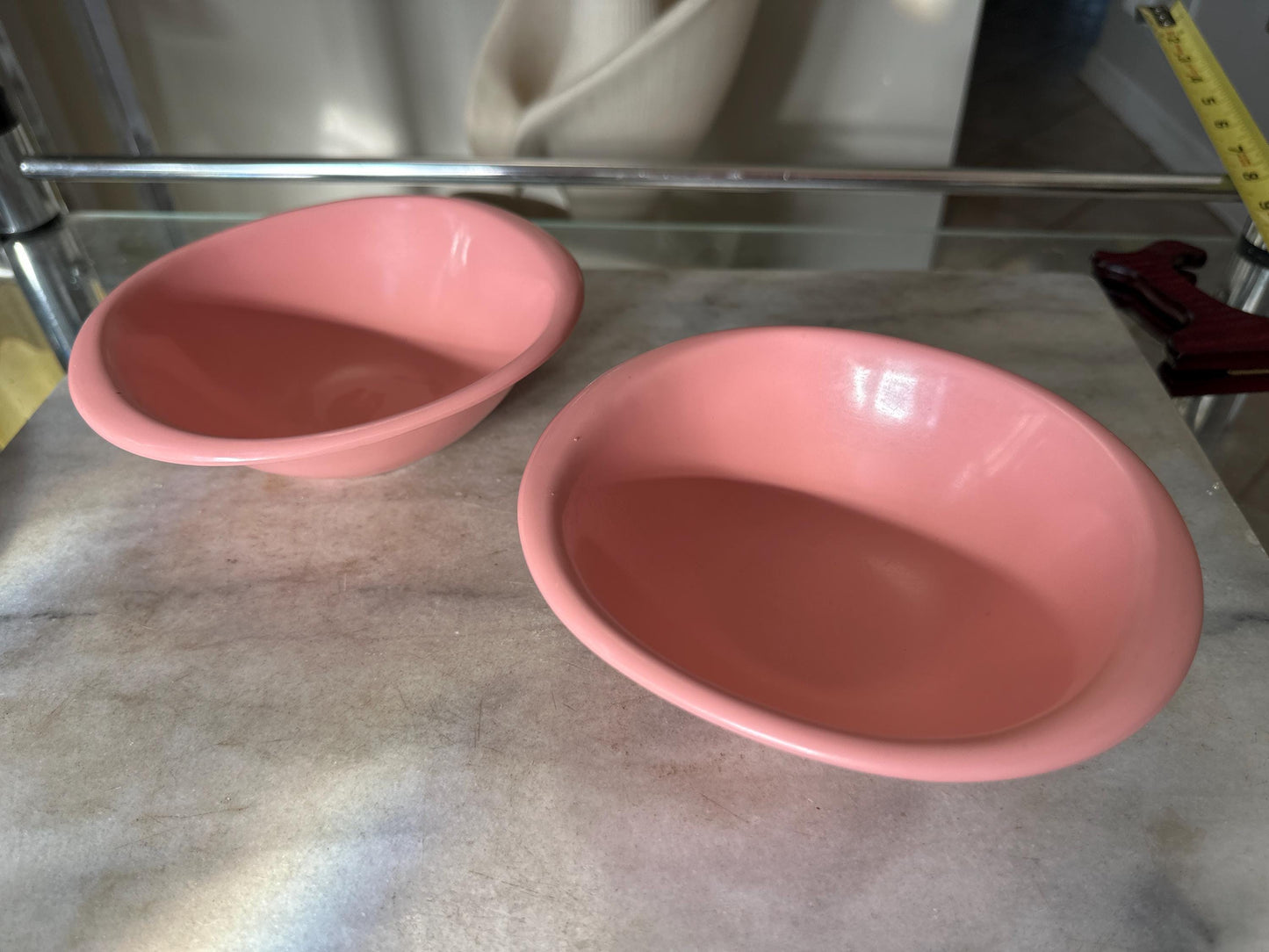 Vintage BOONTON WARE Melamine Cereal Bowl 1307-12, Pink - Set of 2