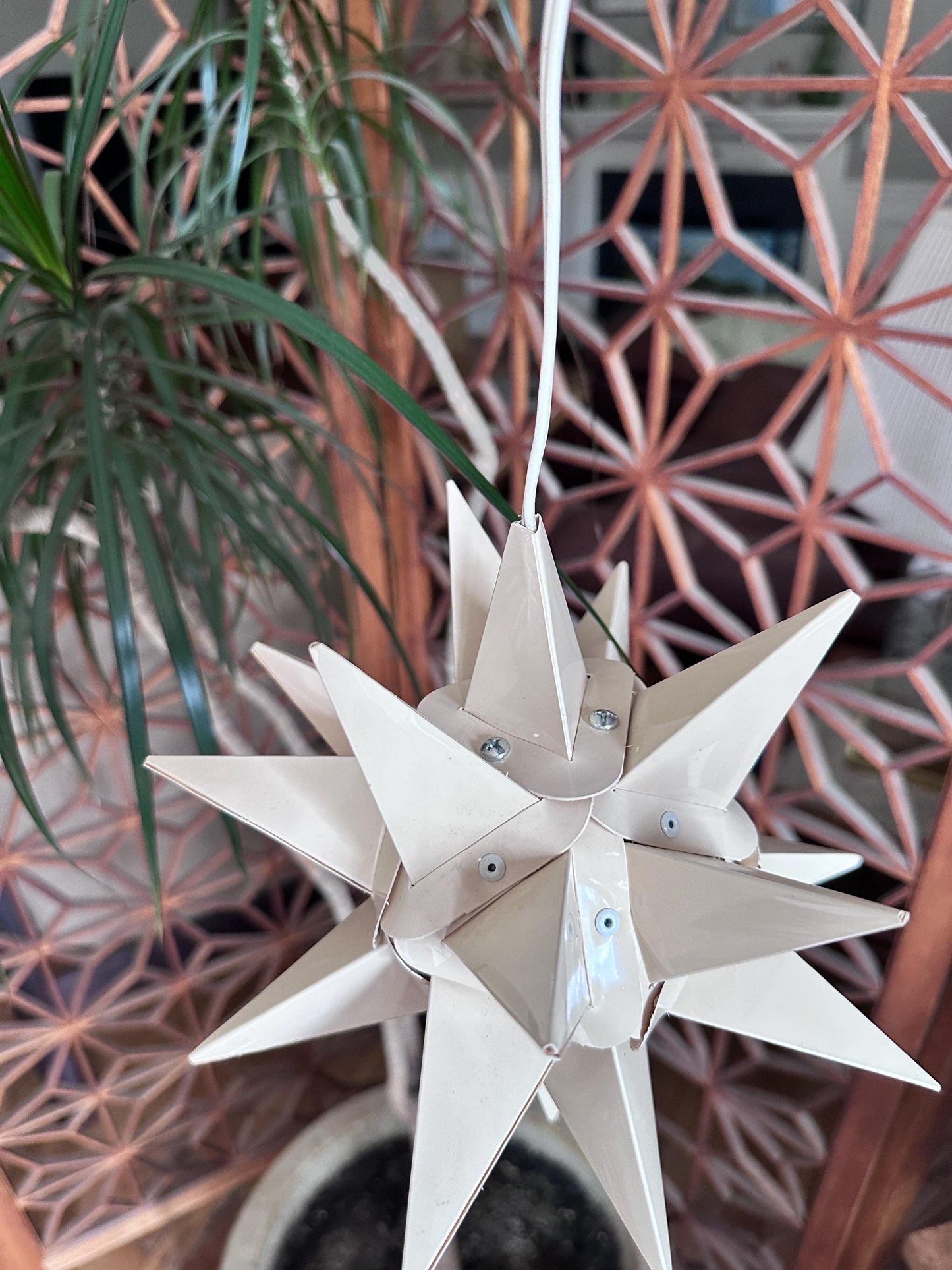 Vintage Moravian Star Light | Lititz PA Folk Art Christmas Lantern