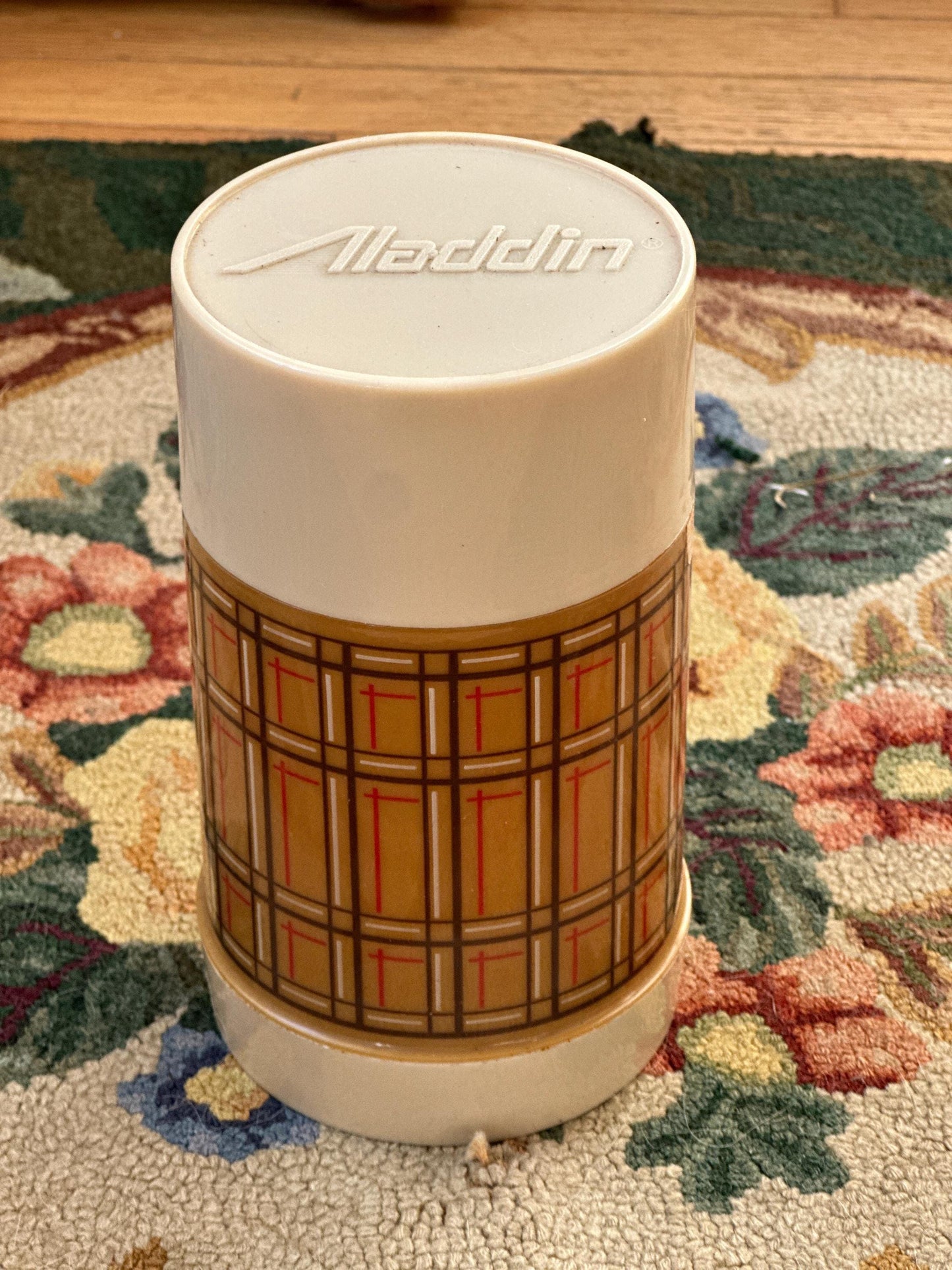 Aladdin Wide Mouth Thermos Pint Bottle Best Buy WM4040 Plaid Picnic Vintage | NOS