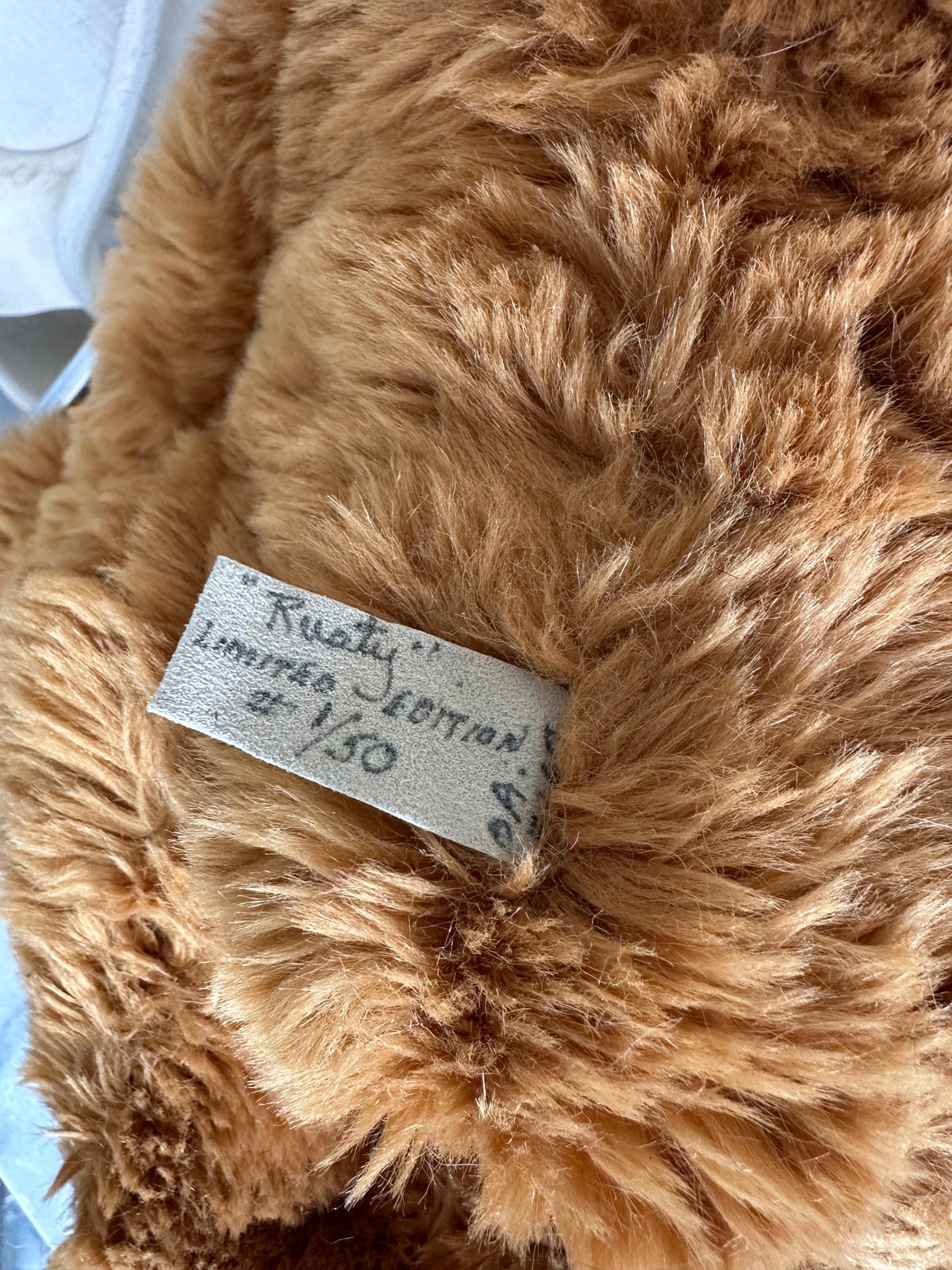 Jay R. Hadley “Rusty” Teddy Bear 1994 Limited Edition 1/50 Handcrafted Artist Bear Vintage Collectible 18 Inch