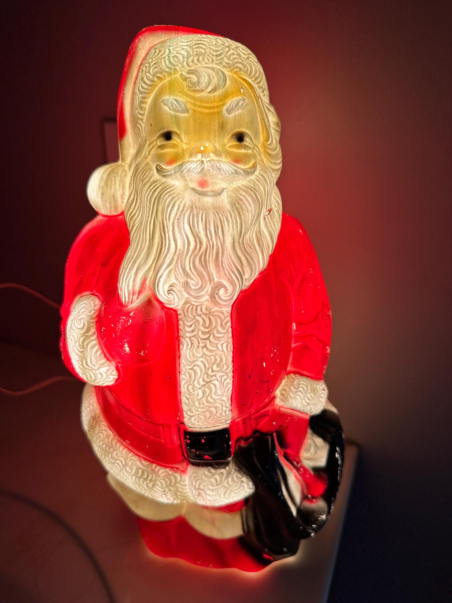 Vintage Empire Santa Blow Mold Santa/Blow Mold/Vintage Santa | Tabletop Santa Blowmold | 1968 | Working Light