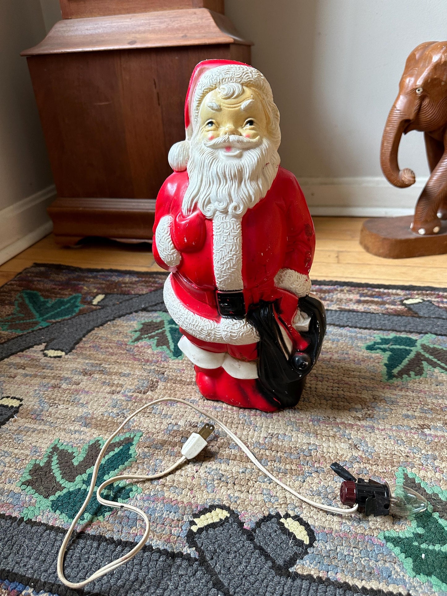 Vintage Empire Santa Blow Mold Santa/Blow Mold/Vintage Santa | Tabletop Santa Blowmold | 1968 | Working Light
