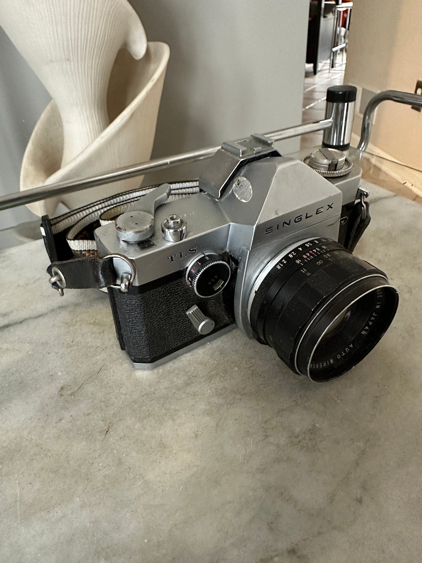 Ricoh Singlex TLS 35mm SLR Film Camera with 55mm 30819 Rikenon Lens