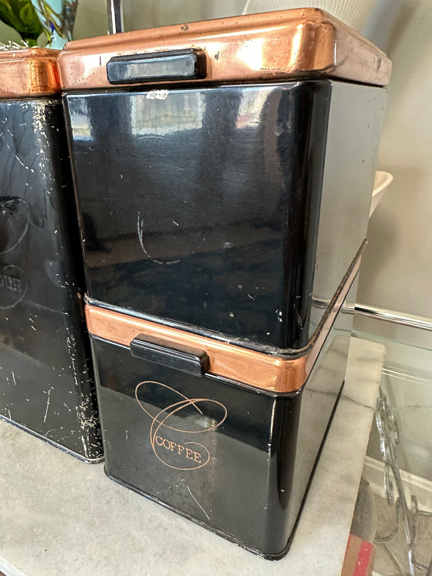 Vintage Mid-Century Ransburg Canisters