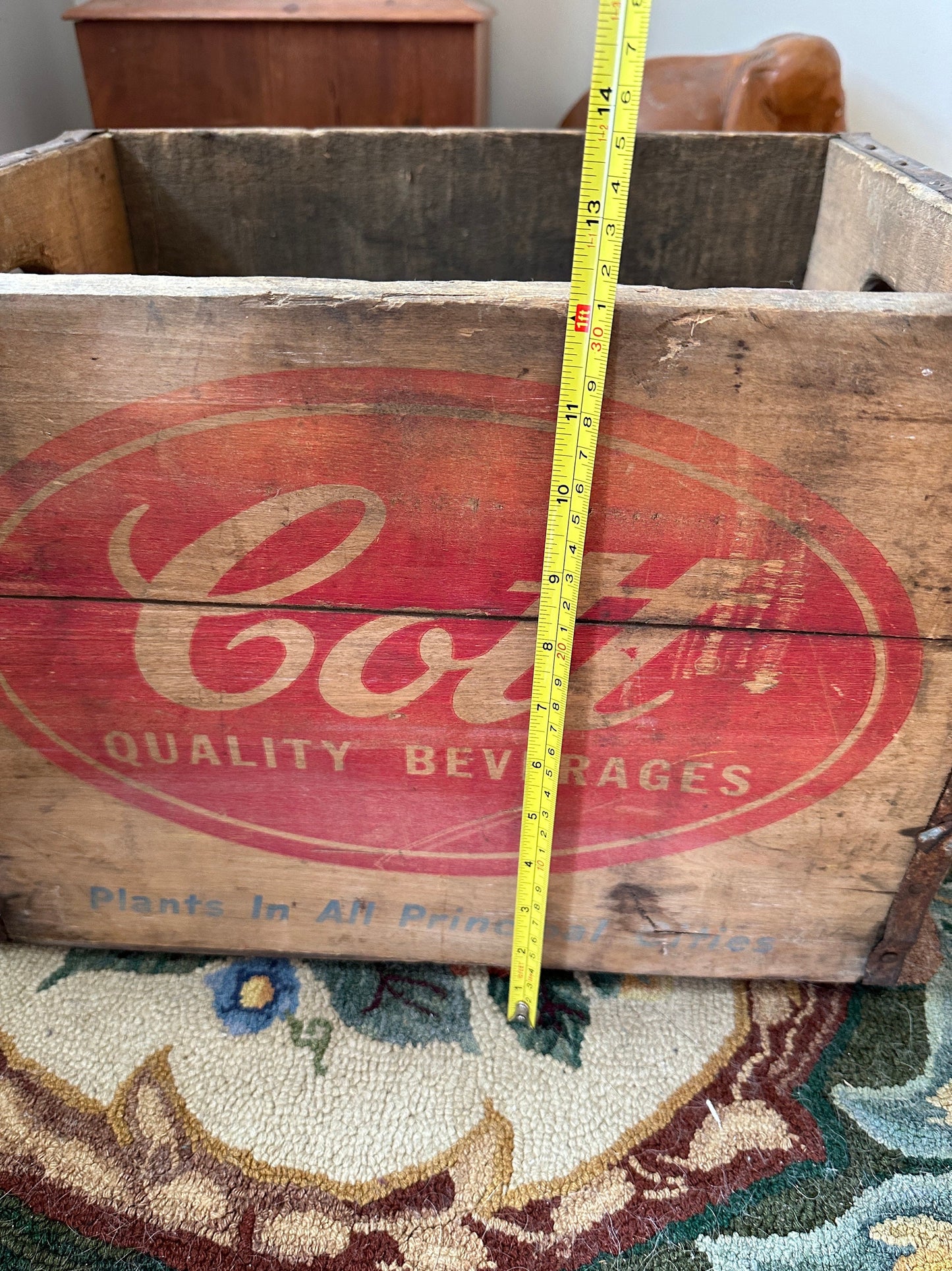 Cott, Cott Beverage Crate, Vintage Crate, Vintage Cott Beverage Crate, Vintage Wooden Crate, 1962, Pawtucket, Rhode Island, Beverage Crate