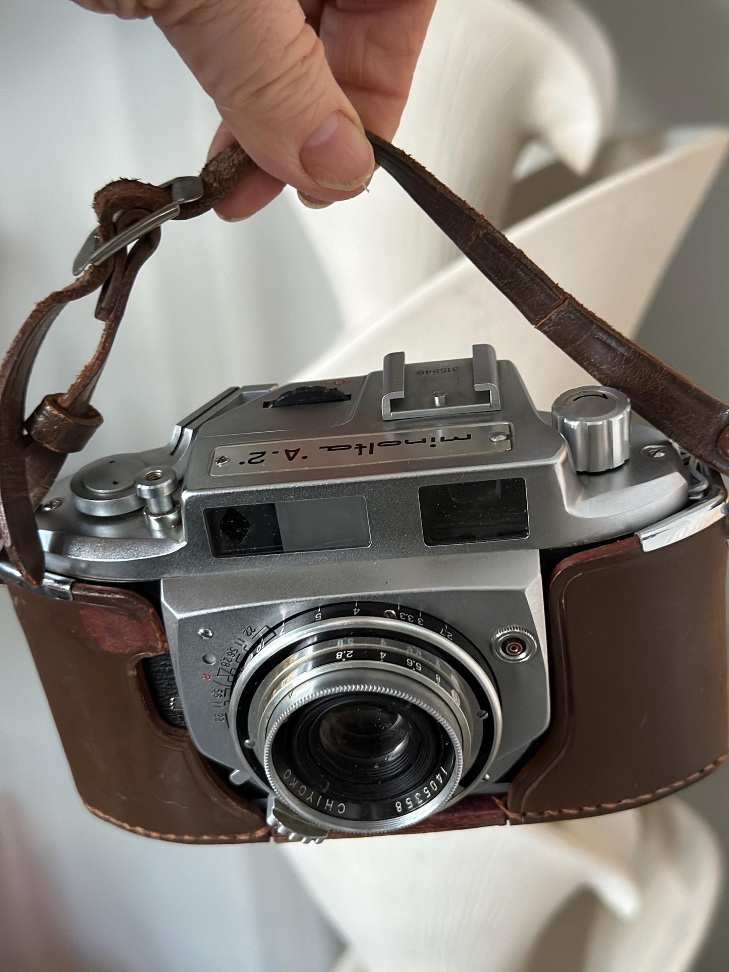 Minolta a-2 A2 35MM Range Finder Camera *Very Nice* 45MM 2.8 Rokkor Lens