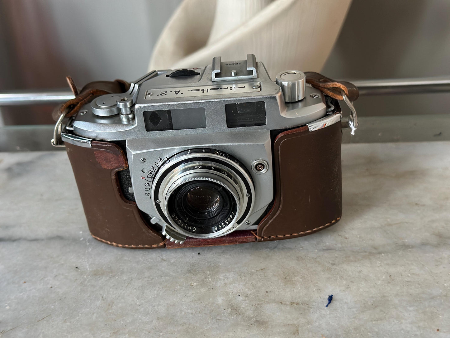 Minolta a-2 A2 35MM Range Finder Camera *Very Nice* 45MM 2.8 Rokkor Lens