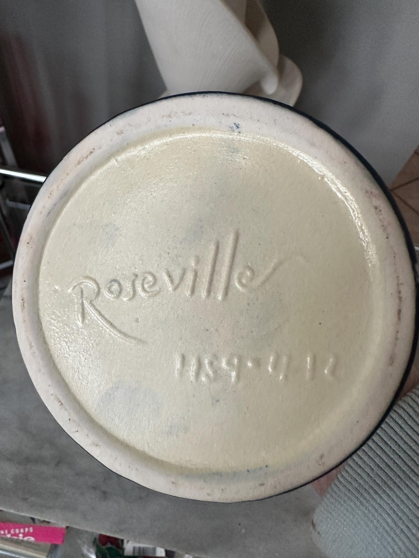 Pair of Repro Roseville #1159-412 Candlestick Holders