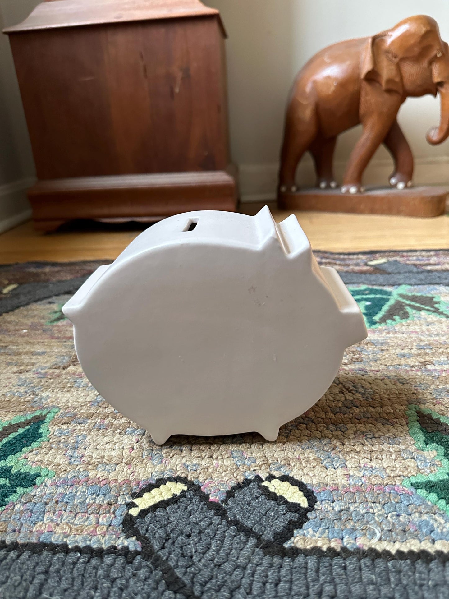 UMBRA loft Ceramic Piggy Bank Pale Pink designed by Paul Rowe & Matt Carr