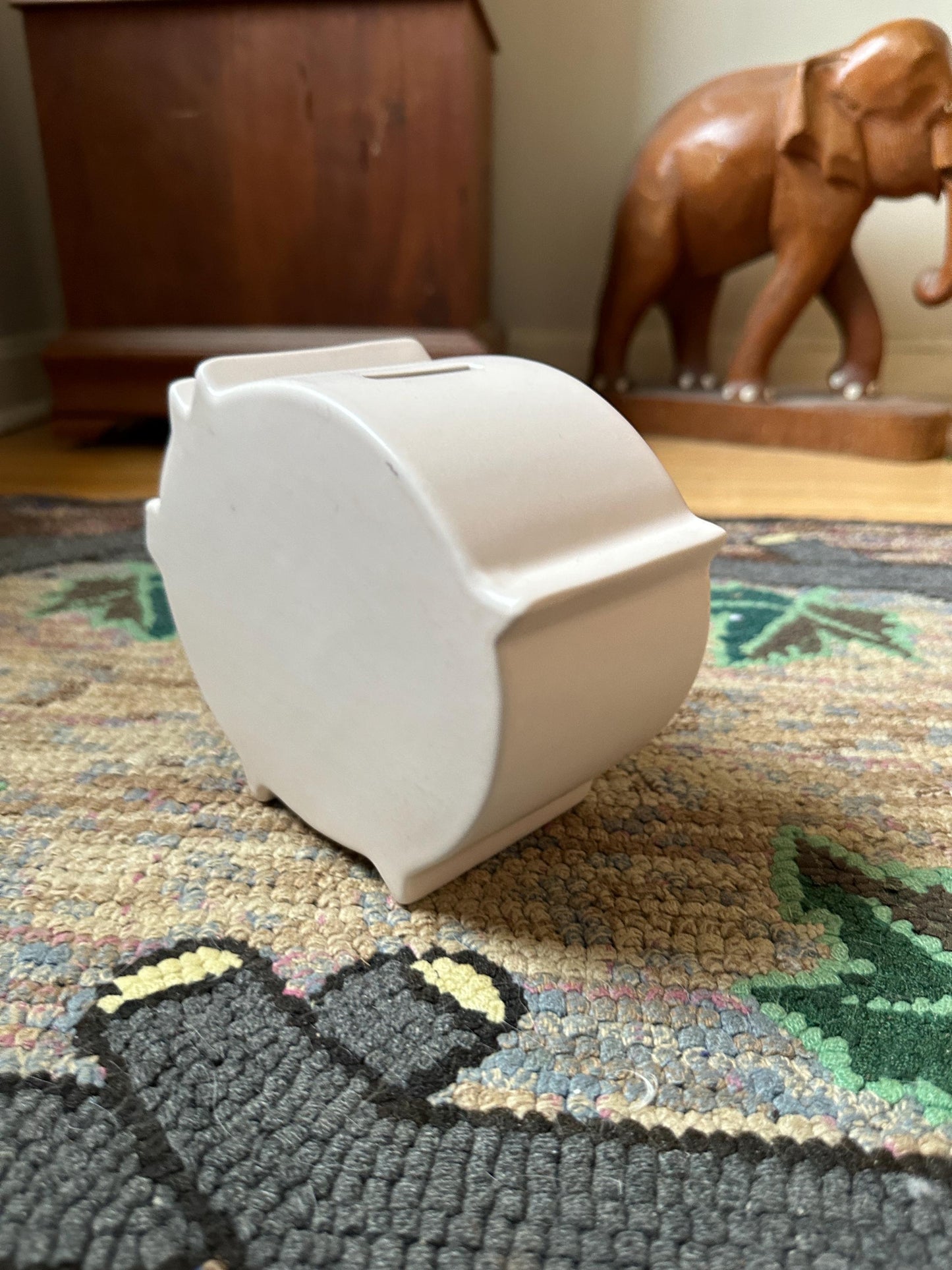 UMBRA loft Ceramic Piggy Bank Pale Pink designed by Paul Rowe & Matt Carr