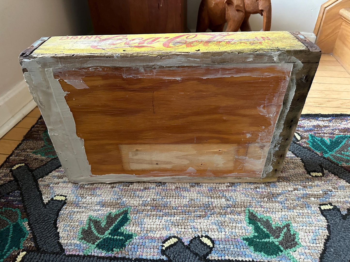 Vintage Coca Cola Advertising Tray | Vintage Coke Crate | Retro Coke Crate | Yellow and Red Coke Crate | PLEASE READ DESCRIPTION