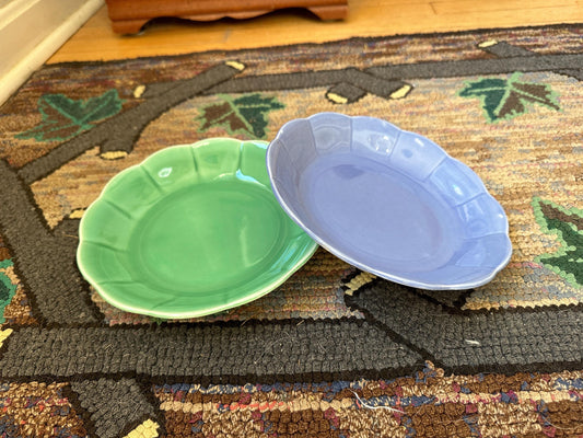 Vintage W S George Petal Ware Dessert / Soup or Cereal Bowls, Collectible Mid Century Dining and Serving, Vintage Pottery | 2 Bowls