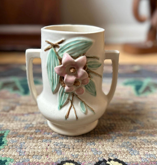 McCoy Pottery Blossom Time Vase 1950s | Vintage McCoy | Cottage Chic | USA Pottery | Cottagecore
