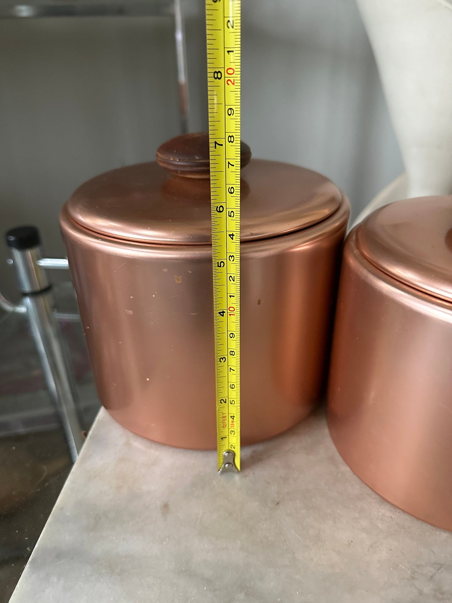 Vintage Mirro Aluminum Canisters with Wood Handles - Set of 3 - Made in USA