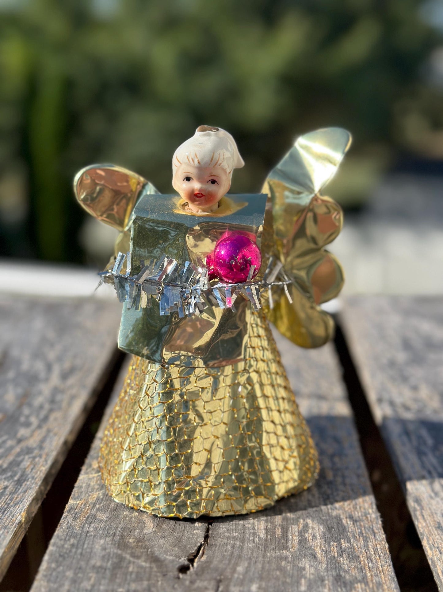 Vintage Holt Howard Angel Ornament: 1950s MCM Christmas Tree Topper